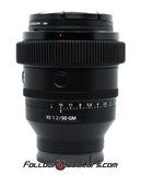 Seamless Follow Focus Gear for the Sony Fe 50mm f1.2 GM Lens