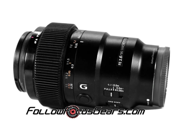 Seamless Follow Focus Gear for Sony FE 90mm f2.8 Macro G OSS Lens