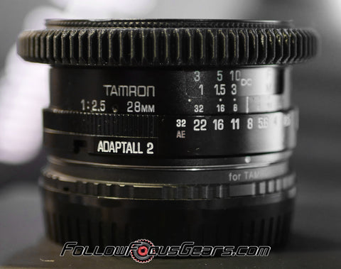 Seamless Follow Focus Gear for Tamron 28mm f2.5 MC Adaptall 2 Lens