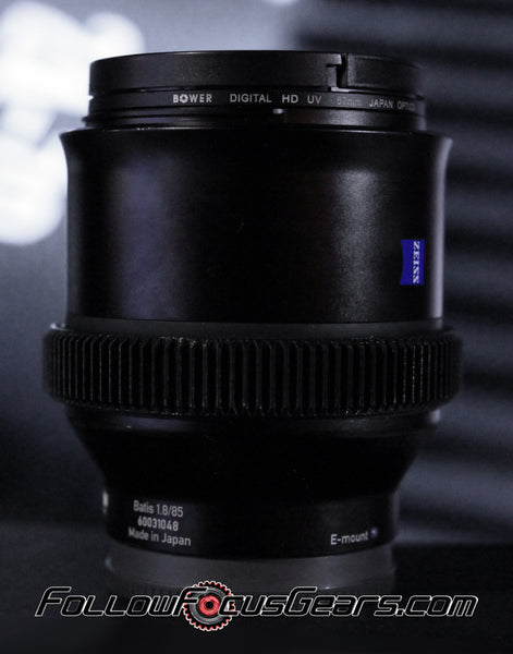 Seamless Follow Focus Gear for Zeiss Batis 85mm f1.8 Sonnar lens