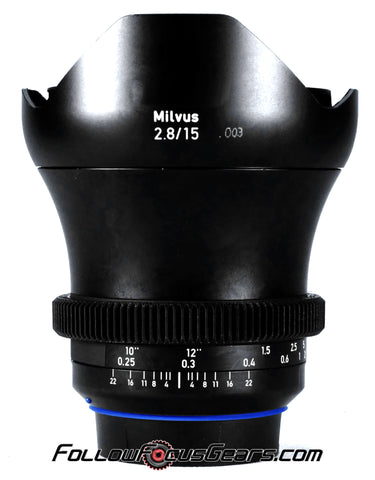 Seamless Follow Focus Gear for Zeiss Milvus 15mm f2.8 Distagon ZE Lens