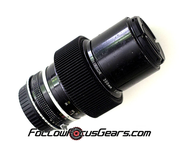 Seamless Follow Focus Gear for Nikon 200mm f4 AI lens