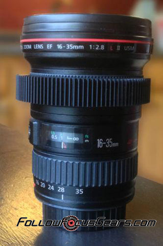 Seamless Lens Gear for Canon 16-35mm f2.8 L II Lens