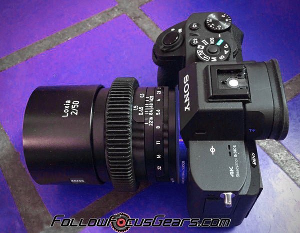 Seamless Follow Focus Gear for Zeiss Loxia 50mm f2 Planar Lens